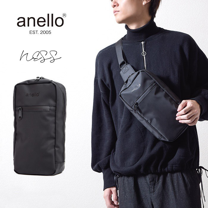 ♞,♘anello แท้100% NESS crossbody คาดอก ผ้ายางPVCกันน้ำ mnj