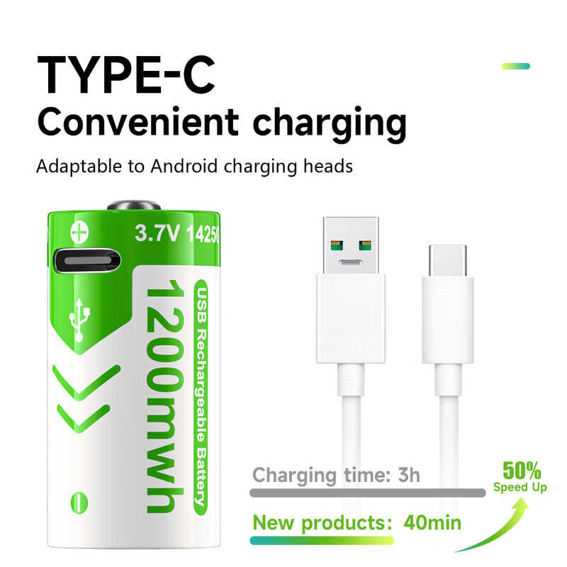 Er14250 297 Er 14250 Cr14250sl 3.7V 1200Mwh แบตเตอรี่ลิเธียม14250 1/2Aa สำห