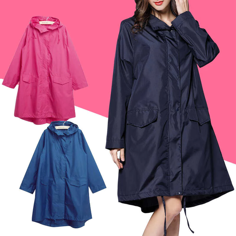 เสื้อกันฝนสำหรับผู้หญิงเสื้อกันฝนกันน้ำเสื้อกัน thumbnail 5
