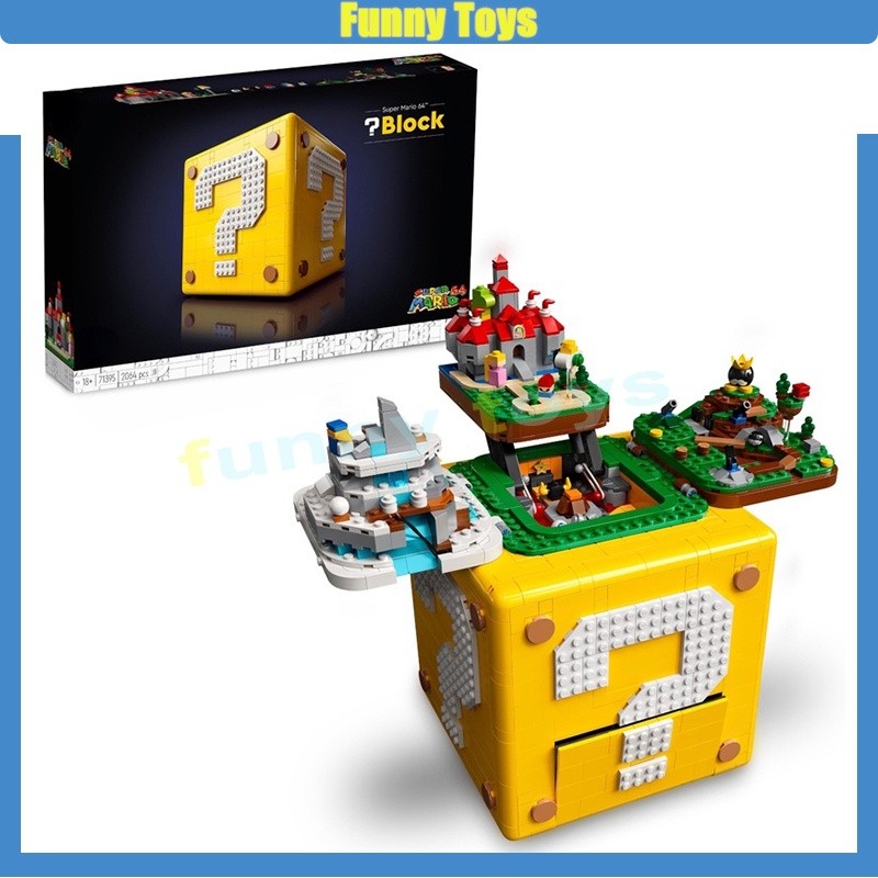 บล็อกตัวต่อ Super Mario Series 71395 Super Mario 64 Question Mark ของเล่นคลาสสิก ของขวัญ สําหรับเด็