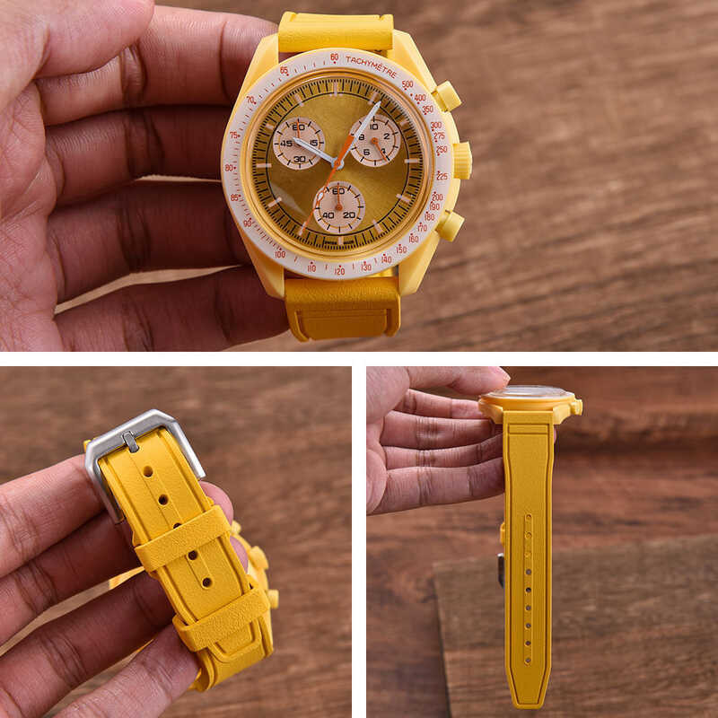 21Mm 20Mm 22Mm Premium FKM Strap For I-Wc Big Pilot Mark Portugieser Fluororubber Watchbands Quick