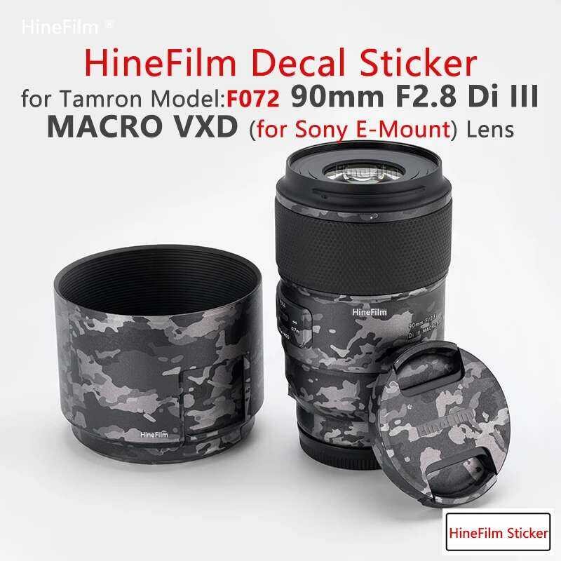 Hinefilm ฟิล์ม E Decal Skin Tamron 90mm F2.8 สำหรับเลนส์ Sony Mount สติ๊กเกอร์ 90F2.8 ห่อ 90 2.8