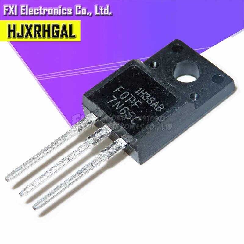 10 จัดส่งฟรี ชิ้น/ล็อต 7N65C FQPF7N65C TO-220F MOS ของแท้