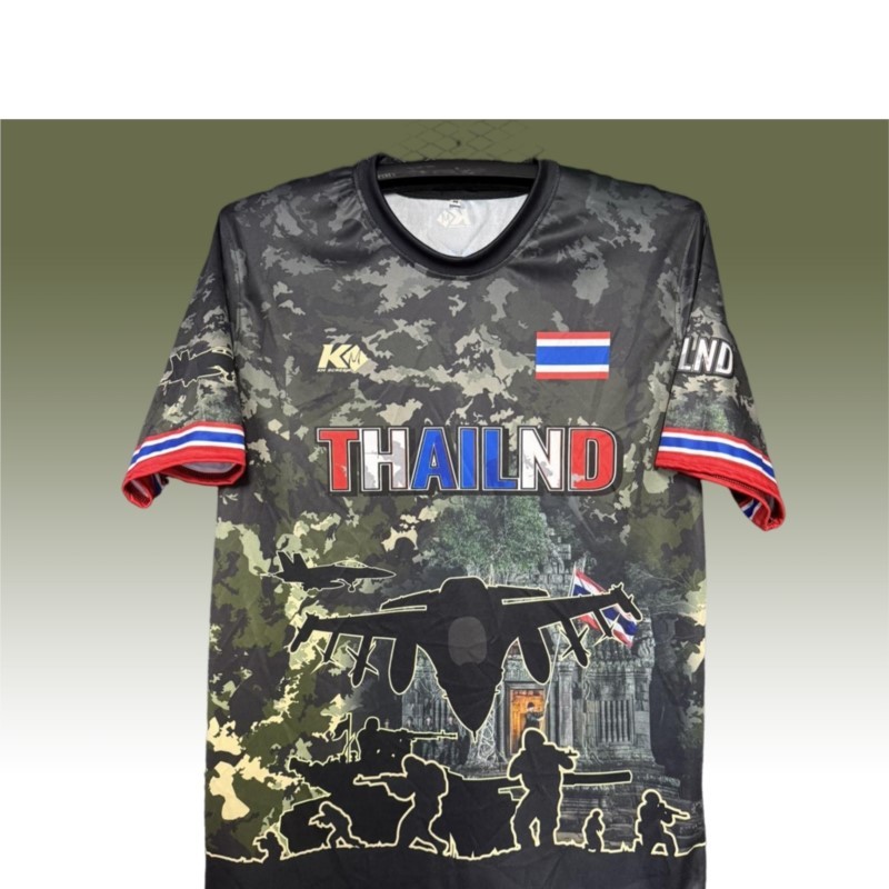 เสื้อลายทหาร F16 [รับประกันตรงปก]ไทยนี้รักสงบ เสื้อพิมพ์ลายทหาร ผ้าไมโครใส่สบาย พร้อมส่ง
