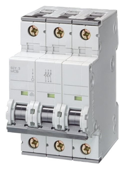 HB 5SY430-8CC เซอร์กิตเบรกเกอร์ 3P D10A สวิตช์อากาศประตูหลัก