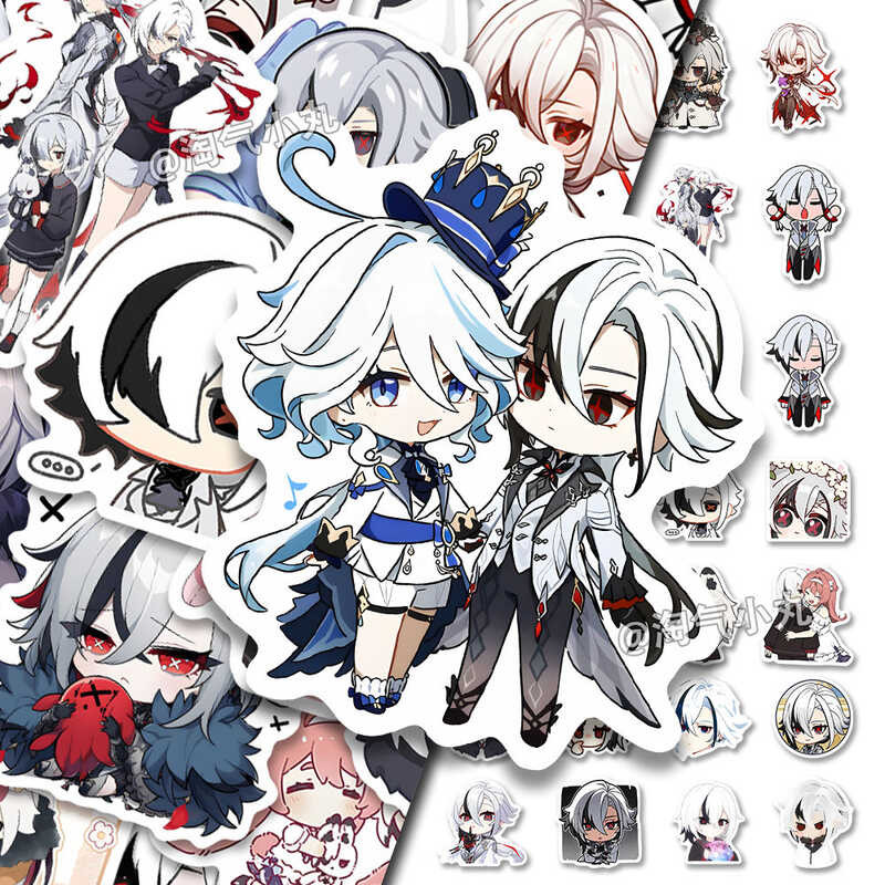 อะนิเมะ Genshin ผลกระทบ Knave Arlecchino นักเรียนรถจักรยานยนต์โ