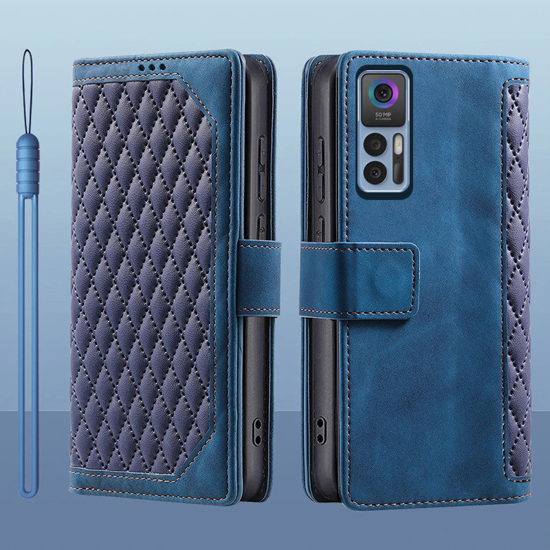 สําหรับ TCL 30 5G 30 + T676H T676J T676K Flip หนังผู้ถือบัตรหนังสือกระเป๋าสตางค์ขาตั้งป้องกันกรณีสํา