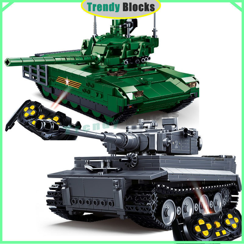 Little Luban ถัง series M38-B0850 M38-B0851 รีโมทคอนโทรล T14 Armata หลัก battle ถังอาคารบล็อกประกอบ