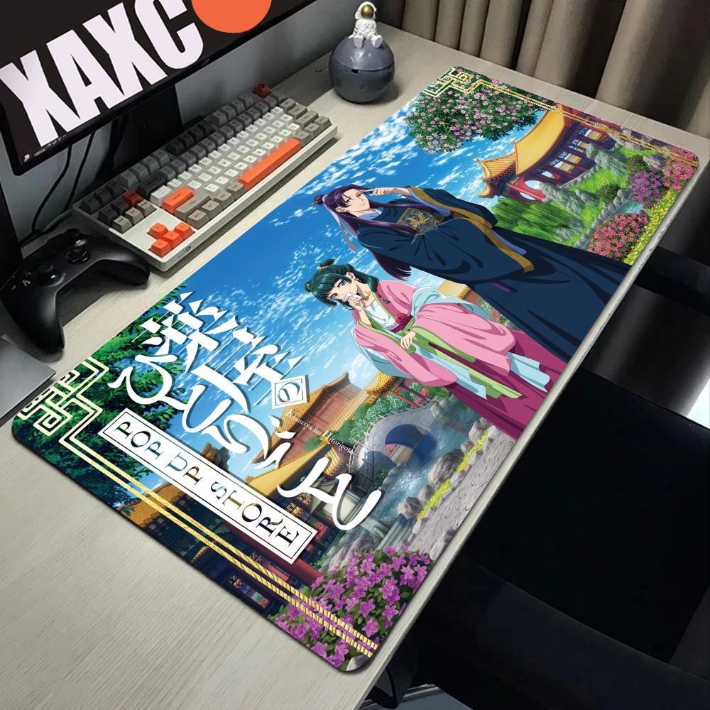 Apothecary Diaries อะนิเมะ Gamer XL คอมพิวเตอร์ HD Home Mousepad XXL แผ่นรองเม้าส์ยางธรรมชาติพรมกันลื่นแผ่นรองเม้าส์