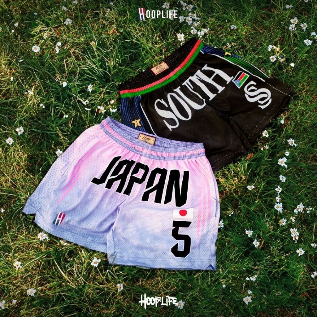 กางเกงขาสั้น กางเกงแฟชั่นเนวสตรีท HoopLife ” Olympic’24 ” Mesh Shorts