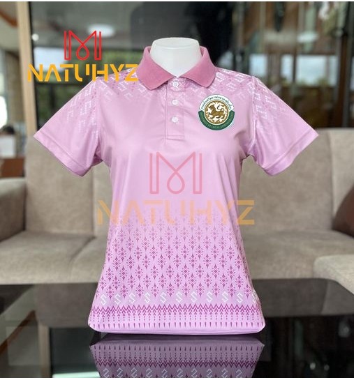 เสื้อโปโล พิมพ์ลาย ทรงผู้ชาย ทรงผู้หญิง(เลือกตราหน่วยงานได้ สาธารณสุข สพฐ อปท มหาดไทย อสม สำนักงานคณะกรรมการการศึกษาพื้นฐาน)P25