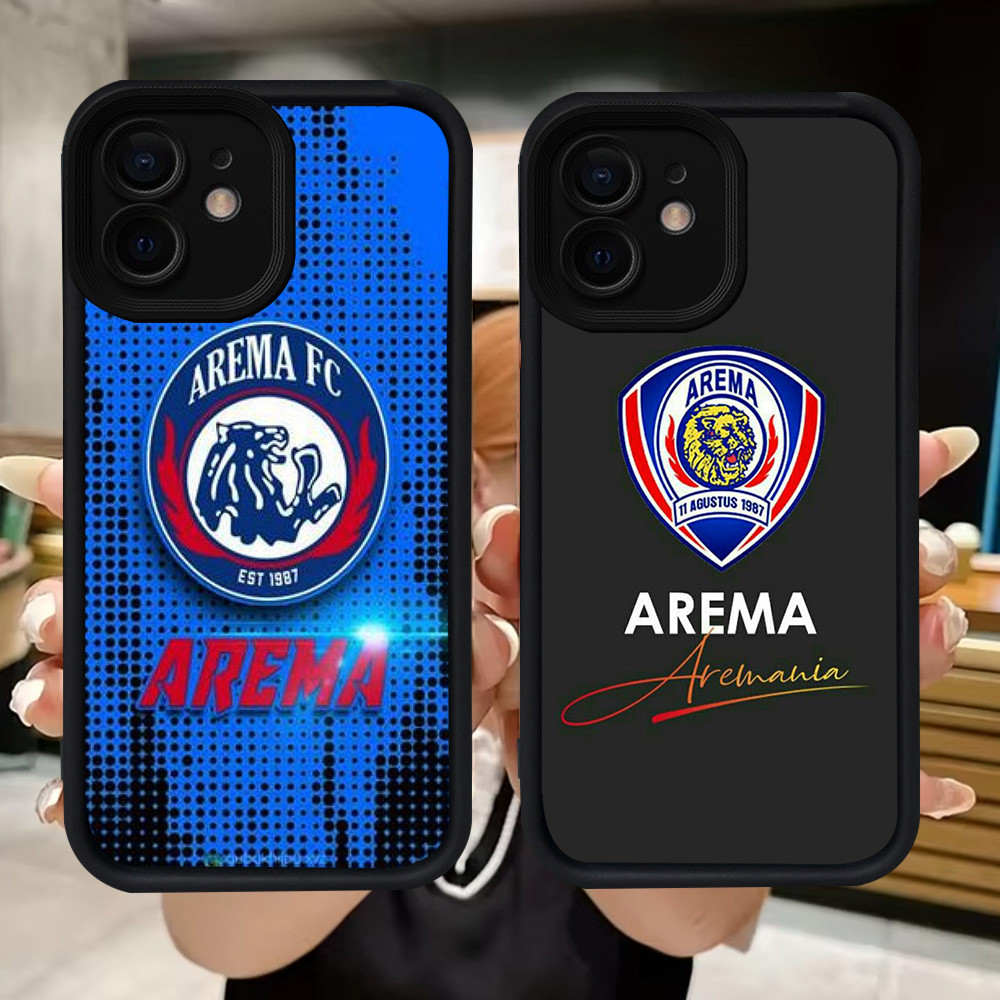 Q81 Arema FC soft Casing สําหรับ iPhone XS X 12 XR 11 Mini 15 Pro Max