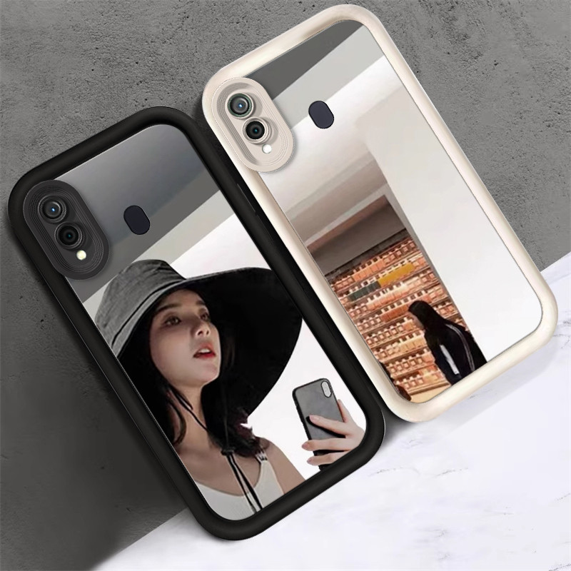 SAMSUNG A20 A30 ล่าสุด Hp สําหรับ JZ กระจก Cassing โหมด Sofcase Silikon Softcase เคสโทรศัพท์ Soft Ke