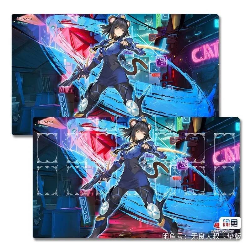 Yugioh K9 -#17 อิซุน่า เพลย์แมท ยูกิโอ!TCG OCG Trading Card Games Mat Duel Plate Rubber Card Mat แผ่