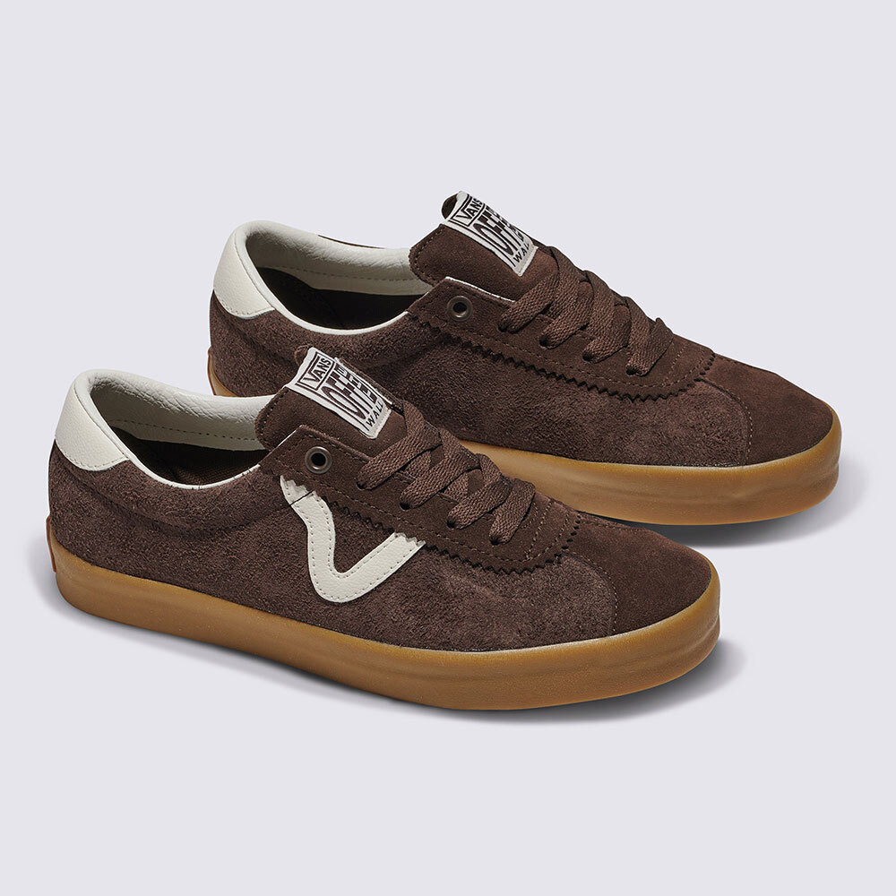 ♞,♘New Vans Sport Low Bambino Chocolate Brown/Gum Sneakers Low-Top Shoes 2024 สินค้าของแท้ 2025