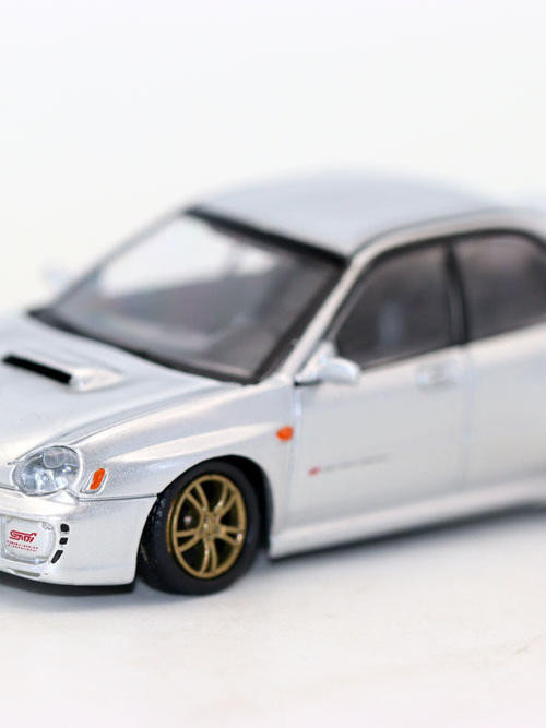 BMC 1 64 Subaru Impreza WRX Sti Wing Leopard Sports Car Model Jewelry Alloy Accessories Out of Print