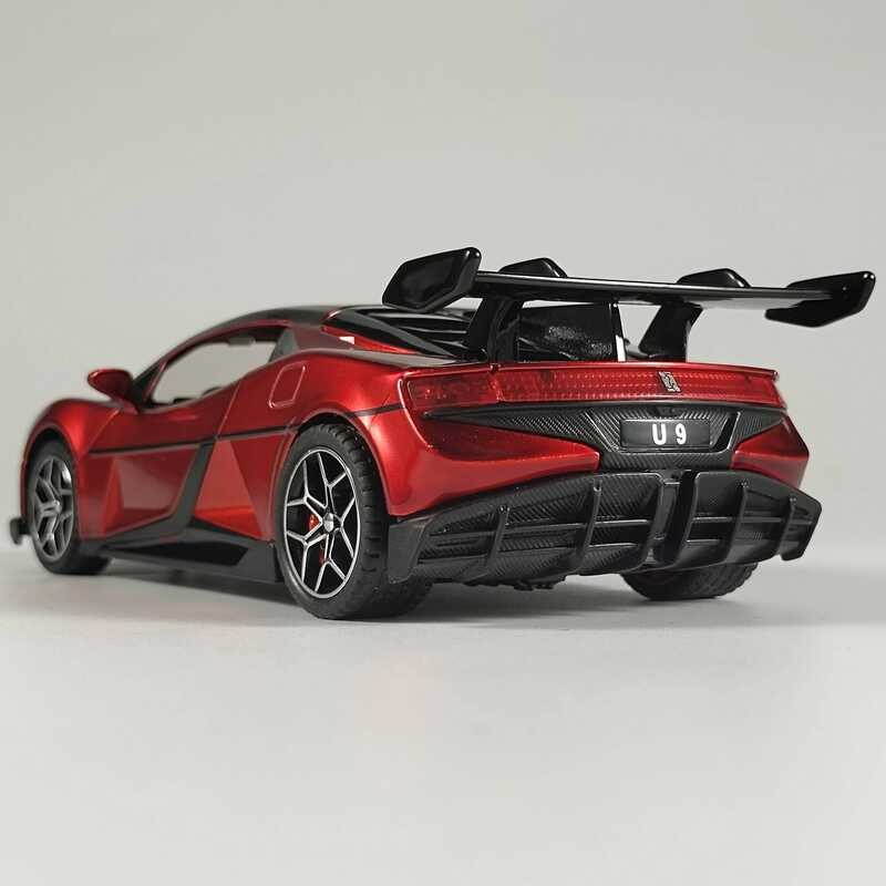 1:32 BYD Look Up U Pureไฟฟ้าประสิทธิภาพercarโลหะผสมdiecastรุ่นรถเซ็นทรัลควบคุมจอแสดงผลเครื่องประดับ