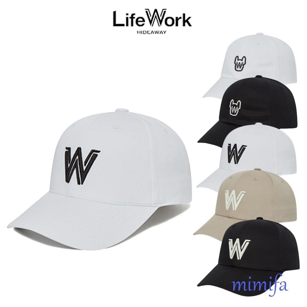 หมวกแก๊ป โลโก้ LIFE WORK W แบบแข็ง