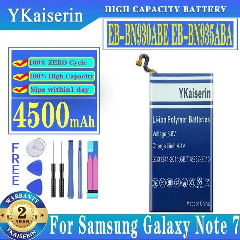 YKaiserin EB-BN930ABE EB-BN935ABAแบตเตอรี่ สำหรับ Samsung Galaxy Note 7