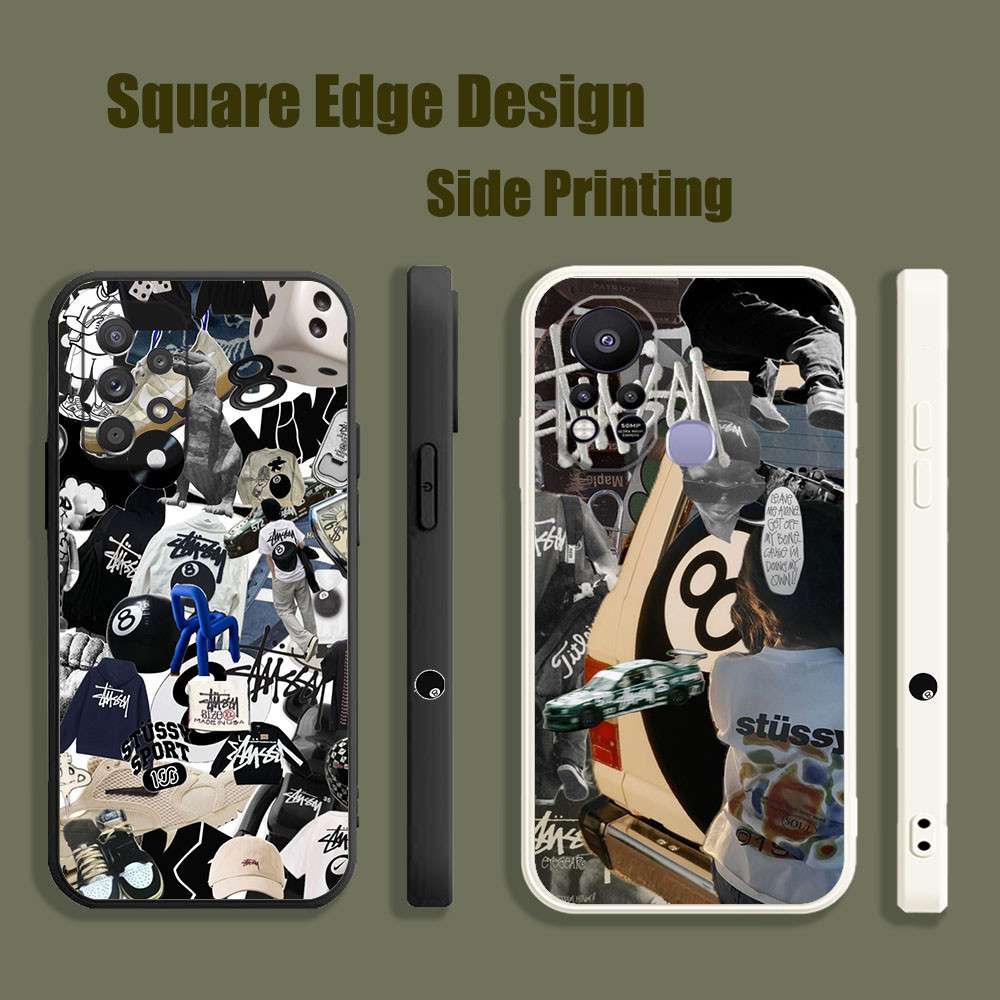 ปลอกสําหรับ OPPO A33 A37 A35 F7 Neo 7 9 F11 Pro Stussy 8 ball โลโก้ Art บิลเลียด RZ007 เคสโทรศัพท์สแ