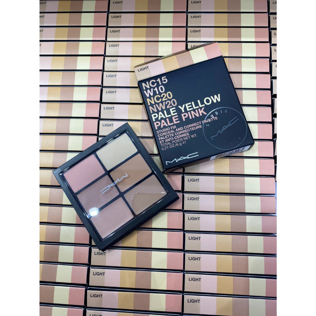 ,,M.A.C《พร้อมแปรง》Mac 6-Color Concealer Repair Cream Palette 6g  Mac STD FX CNCL CORET PALETE คอ