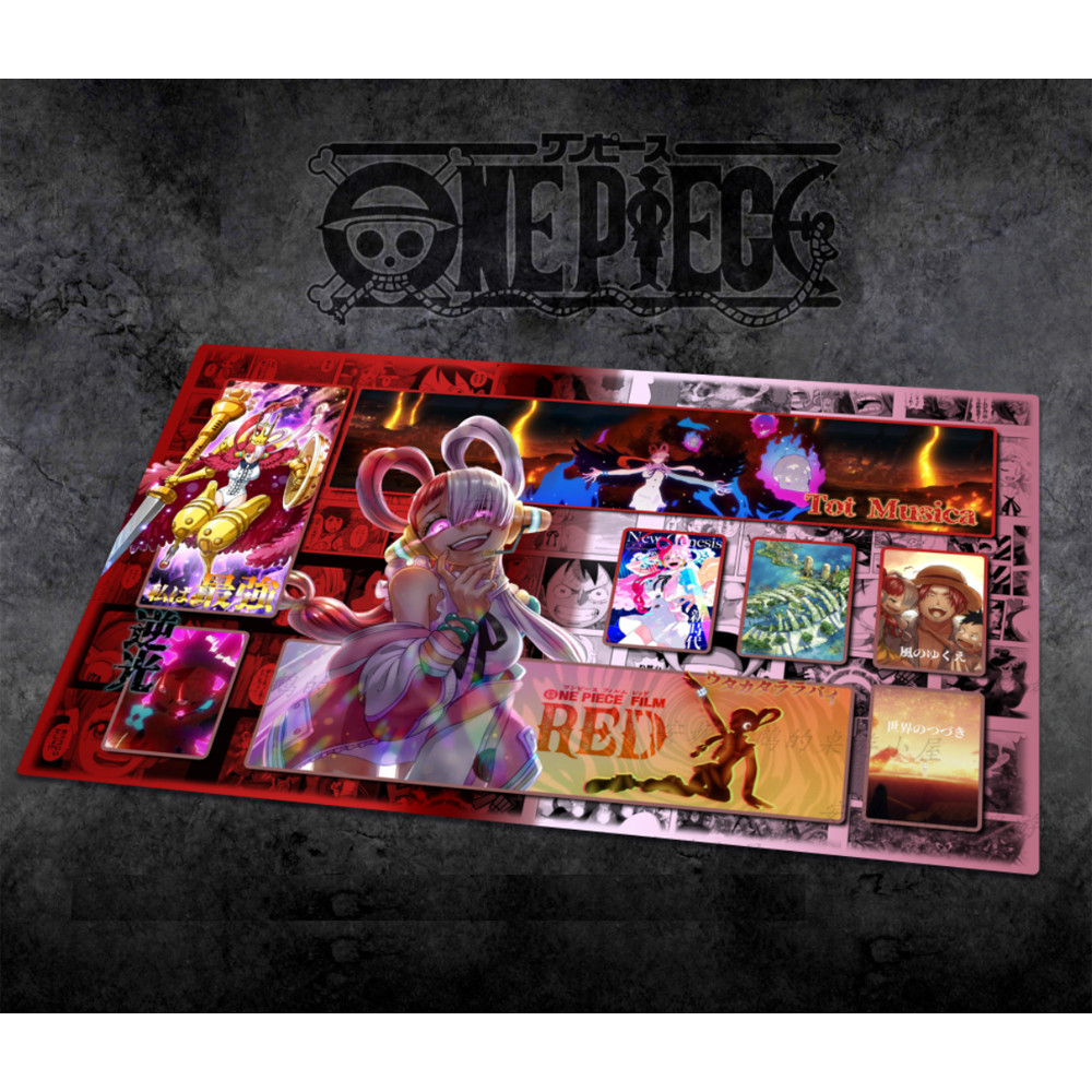 22 รุ่น One Piece เกมเฉพาะการ์ด Mat Battle Against Han Uta Yamato Perona ของเล่นเกมอะนิเมะคอลเลกชันการ์ด