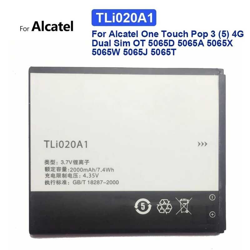 TLi020A1 2000mAh แบตเตอรี่,เหมาะสำหรับ Alcatel One Touch Pop C7 7040 OT-7040 OT-7040D TCL J738M