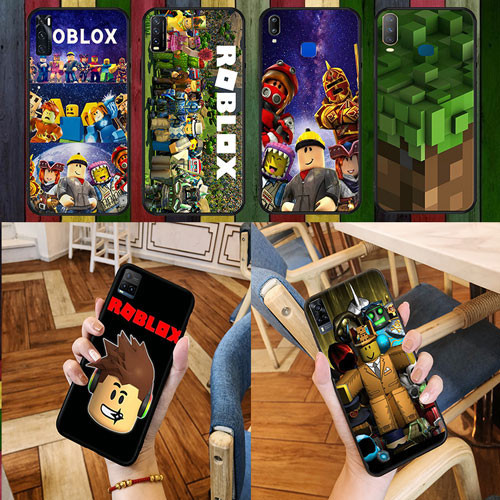 นุ่มสีดํา Vivo Y11 Y11S Y20i Y20S Y17 Y12 Y15 U3 Y19 Y20 Y30 Y21 Y33S Y21S roblox เคสโทรศัพท์