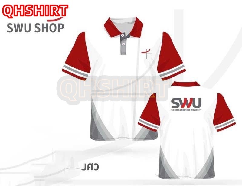 "เสื้อโปโล ชุดพลศึกษา มศว Srinakharinwirot University SWU ส่งด่วน  "