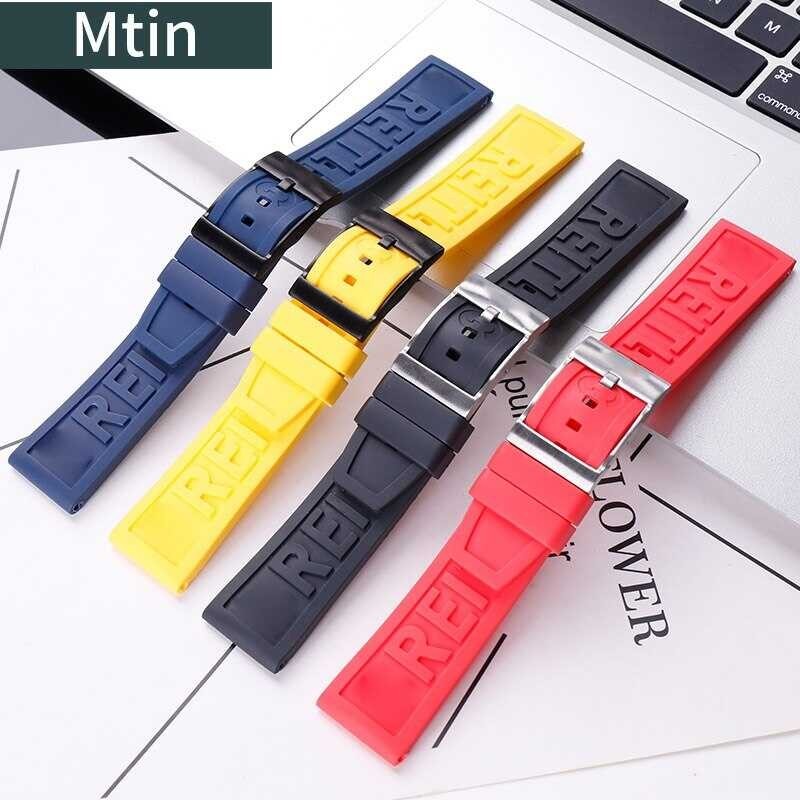 ❤ Rubber Men's Pin Buckle Accessories For Watch Strap Outdoor Sports Wristband Ladies 22Mm24mm