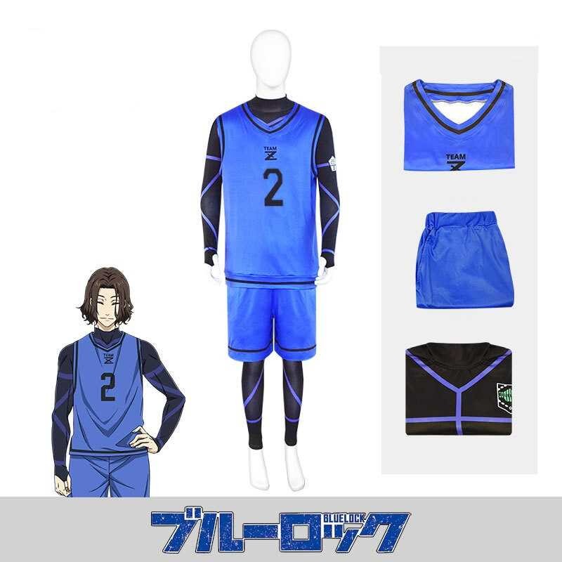 Stock】 【Ready Anime Blue Lock Cosplay Costume Isagi Yoichi Chigiri Bachira Rensuke Kunigami Footb