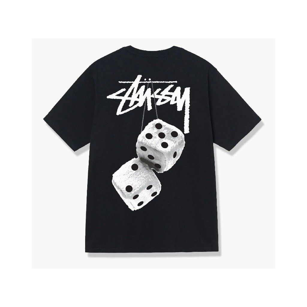 ♞Stussy Tee Fuzzy Dice (BLACK) bvn
