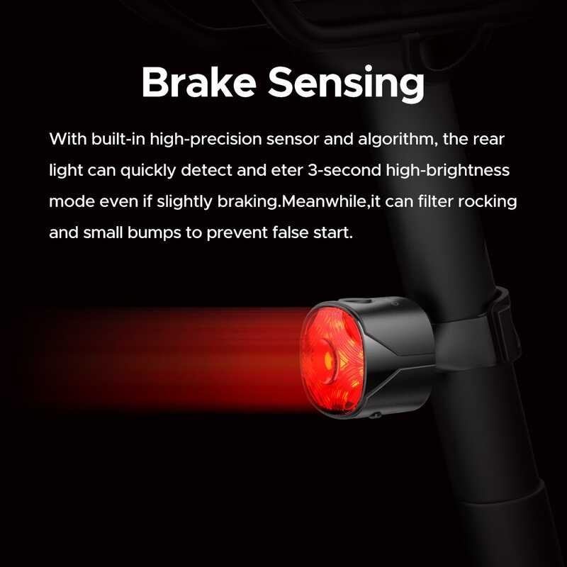 GEOID 6F2 ไฟท้ายจักรยานไฟเตือนความปลอดภัยกันน้ำเซ็นเ