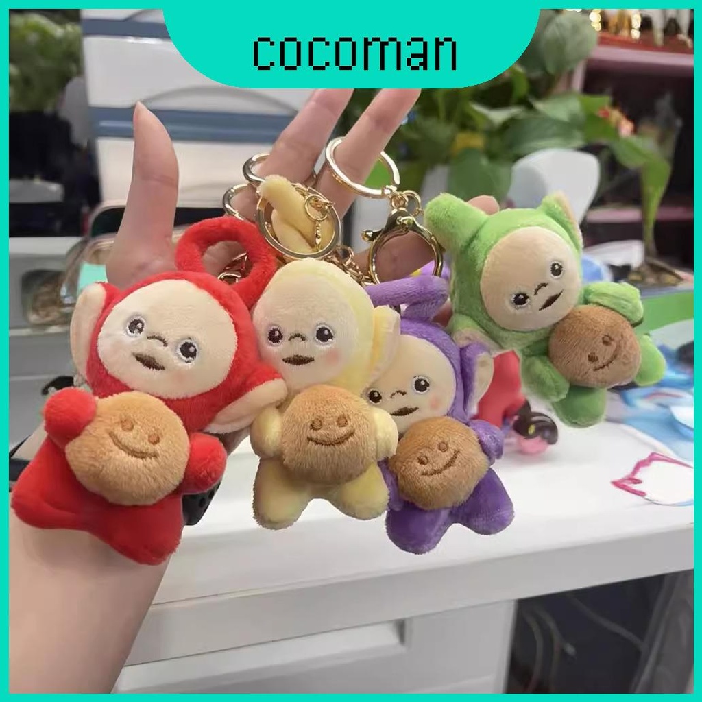 Cuddly Soft And Teletubbies Toast ตุ๊กตาสัตว์พวงกุญแจสําหรับกระเป๋าเป้สะพายหลังไอเดียของขวัญ