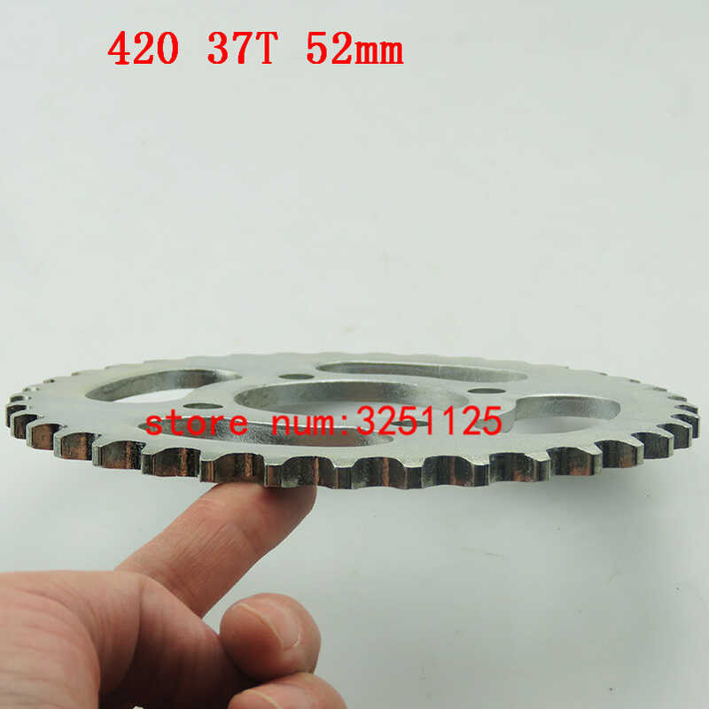 ▩ จัดส่งฟรีเหล็ก 420 37T ฟัน 52 มม. เฟืองหลังสำหรับ 110Cc 125C