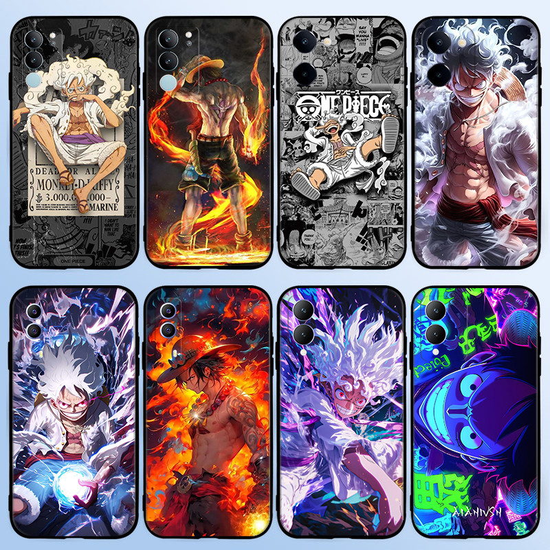 L6D อะนิเมะ One Piece Luffy cool การ์ตูนสําหรับ Vivo Y30 Y30T Y31 Y35 Y36 Y37M Y50 Y51 Y53 Y55s Y69 