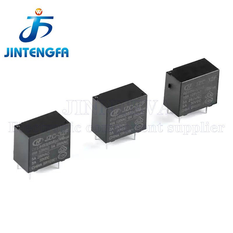5PCS JZC-32F 5V 12V 24V JZC-32F-005-HS3 JZC-32F-012-HS3 JZC-32F-024-HS3 10A 125VAC 5A 30VDC 4Pin HF3