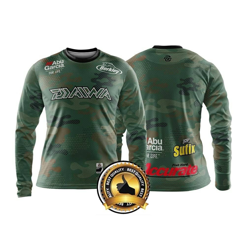 เสื้อสเวตเตอร์ลายพราง ไดว่า สําหรับตกปลา | เสื้อตกปลายูวี | เสื้อแขนยาว สําหรับตกปลา | XS ไซส์สูงสุด 3xl.0wf