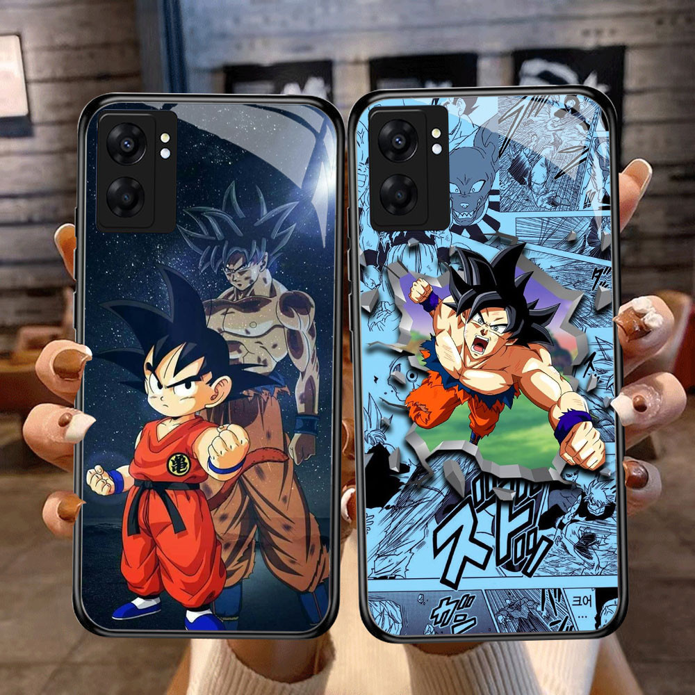 DF-75 Goku Dragon Ball TPU HD แก้วสําหรับ OPPO A57 A77S A17 A36 A77 A57S A76 A96 Realme C30S C55 C33