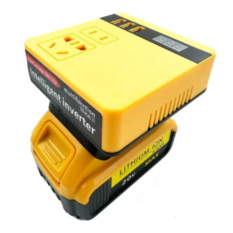 ❤ Multifunction DC To 220V Adapter Power Supply Inverter For 18V 20V Battery
