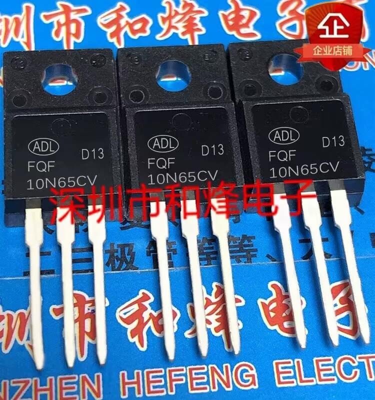 5 ชิ้น FQF10N65CV 10A 650V TO-220F N