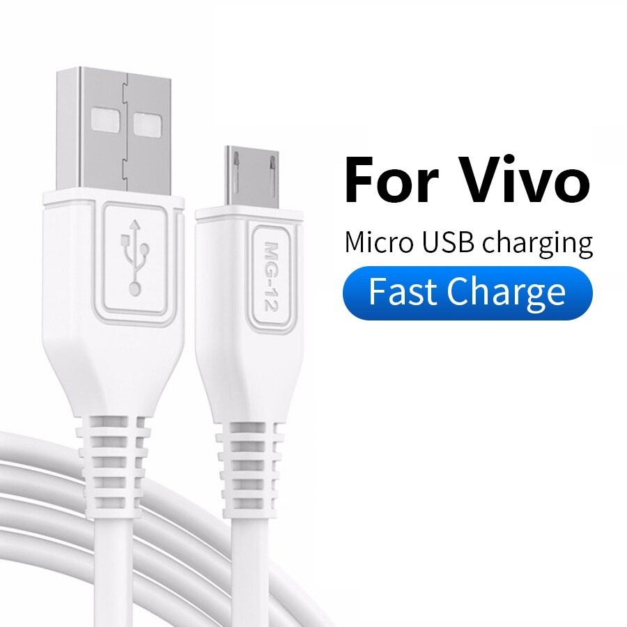 สําหรับ VIVO 2A Fast Charge Micro Android ข้อมูลสาย USB ชาร์จสําหรับ VIVO S1 V11 V11i V7 V9 V15 Y11 