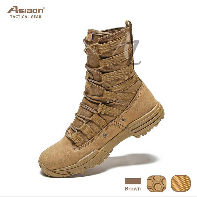 3 Top☆Asiaon 579 Cordura Fabric High Cut Tactical Boots For Outdoor Activities