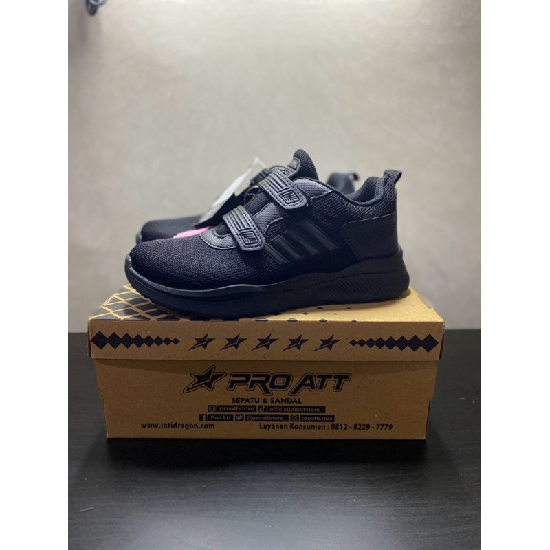 Hitam Shoes Pro ATT PC 970v สีดํา/ดํา ไซส์ 31-34