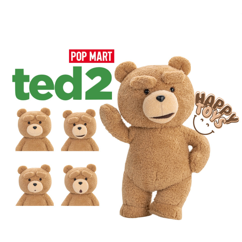 [พร้องส่ง ] Popmart  ted2 Ted action plush doll 400%