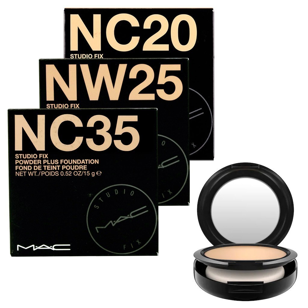 MAC Studio Fix Powder Plus Foundation 15g -NC20 -NC25 -NC35 ฉลากไทย