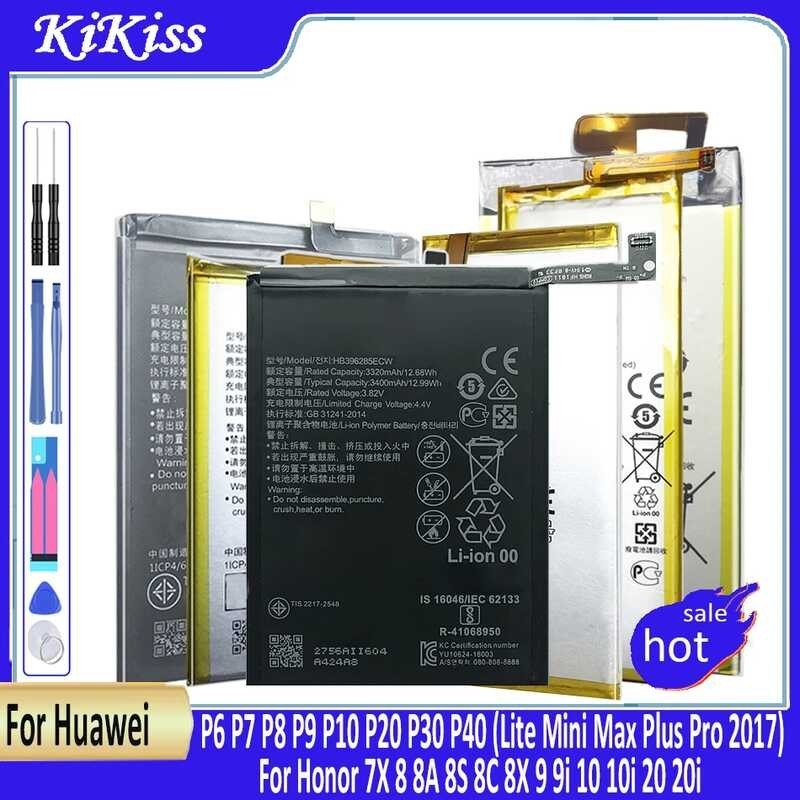 แบตเตอรี่ Huawei P6 P7 P8 P9 P10 P20 P30 P40 Lite Mini Max Plus Pro 2017