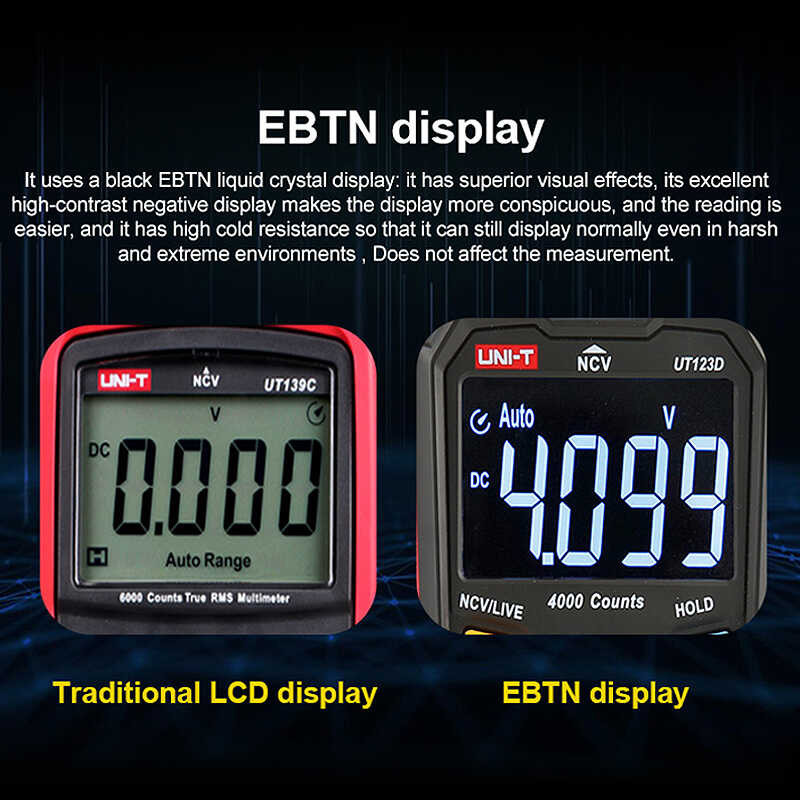 ❤ Uni-T Ut123 Mini แบบพกพามัลติมิเตอร์แบบดิจิตอลในครัวเร