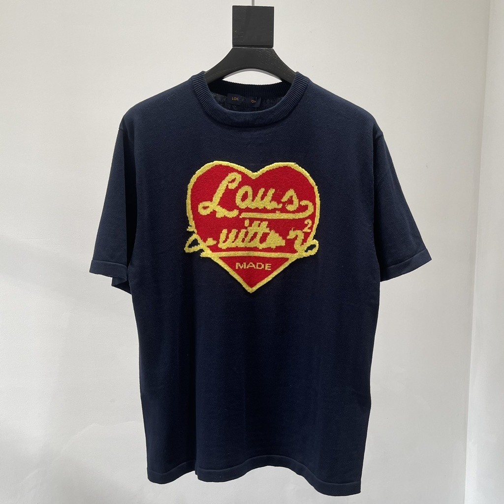 เสื้อสเวตเตอร์คอกลมผู้ชายและผู้หญิงลาย jacquard LV