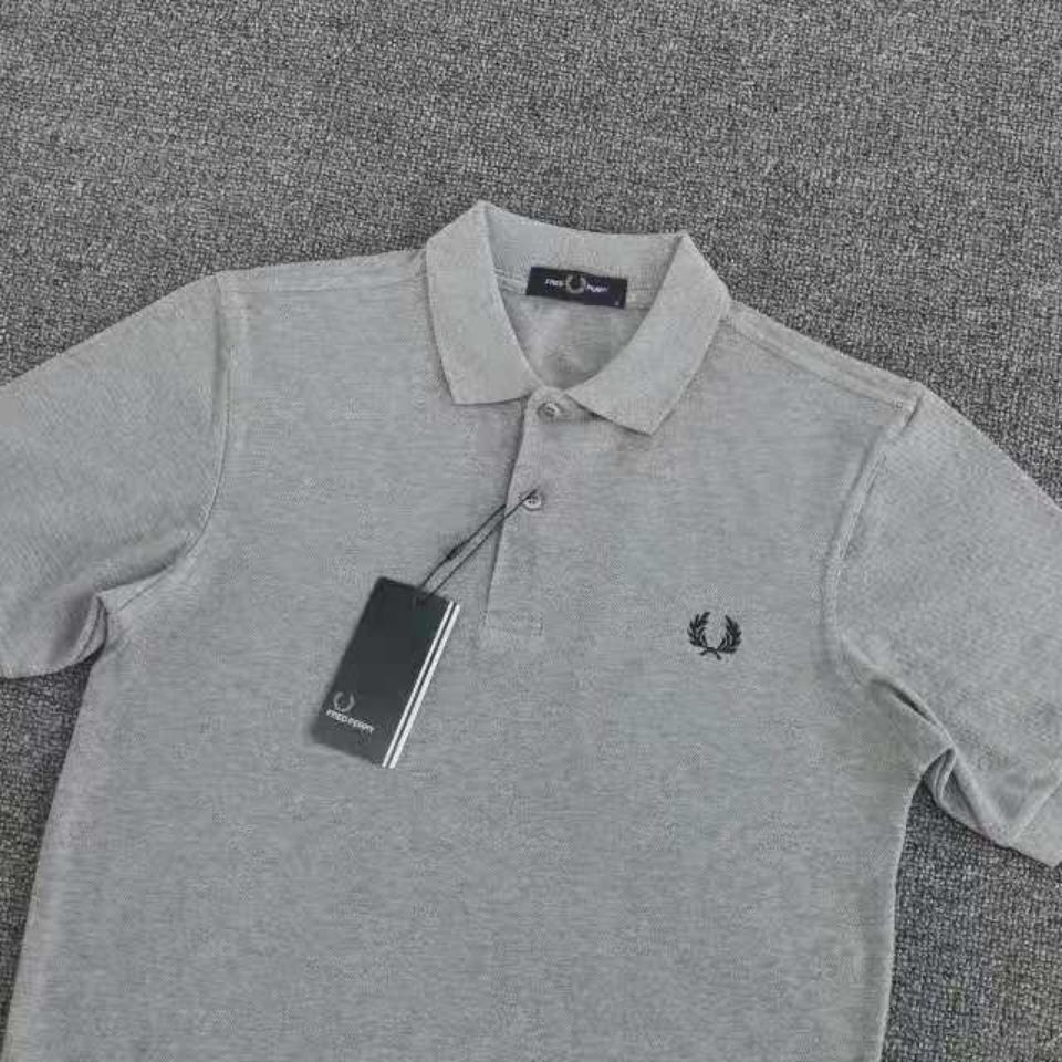 Fred Perry Summer Wheat POLO เสื้อยืดธุรกิจลําลองแขนสั้นผู้ชายปัก